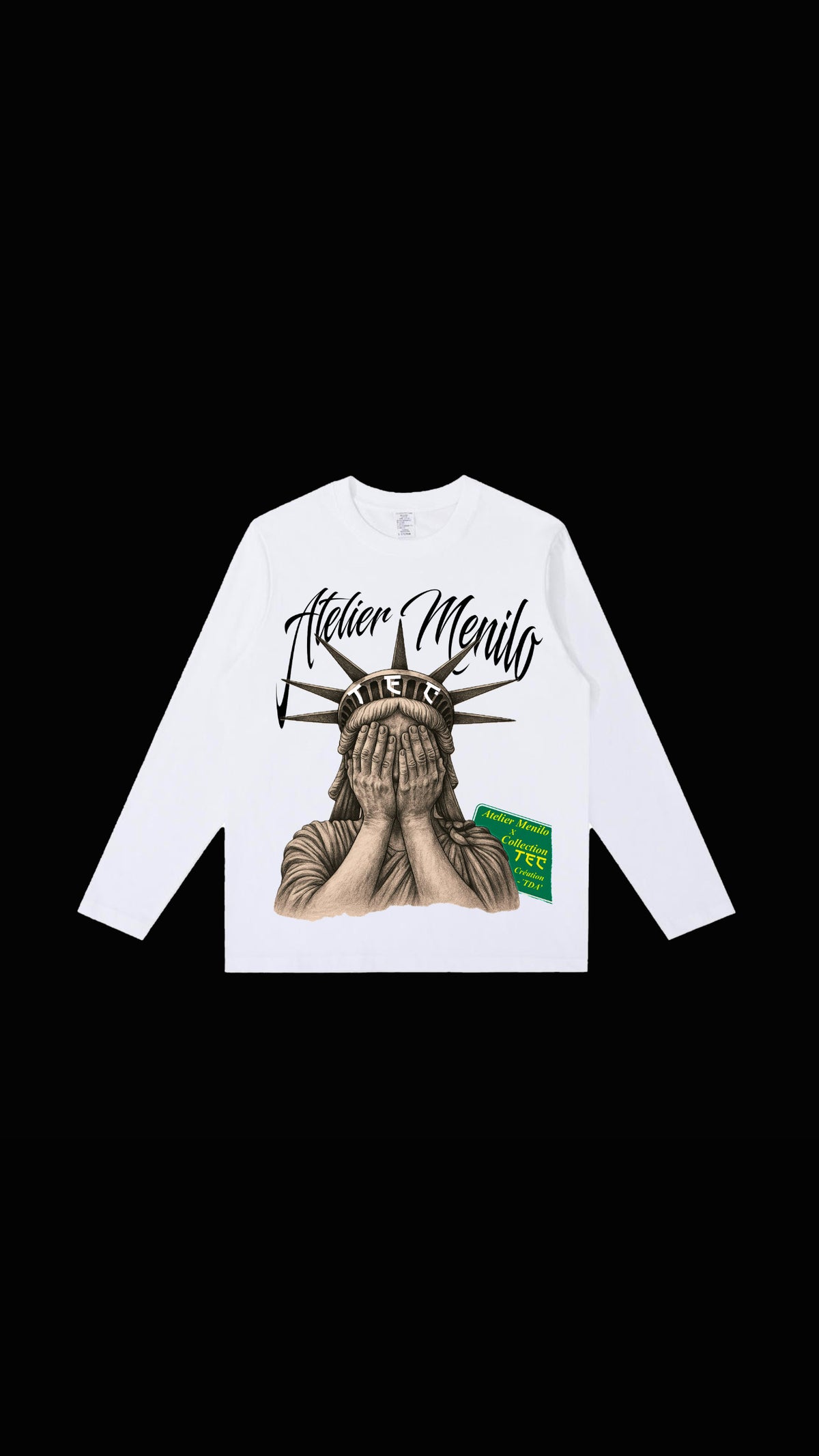 ATELIER MENILO LONGSLEEVE UNSEEN WHITE